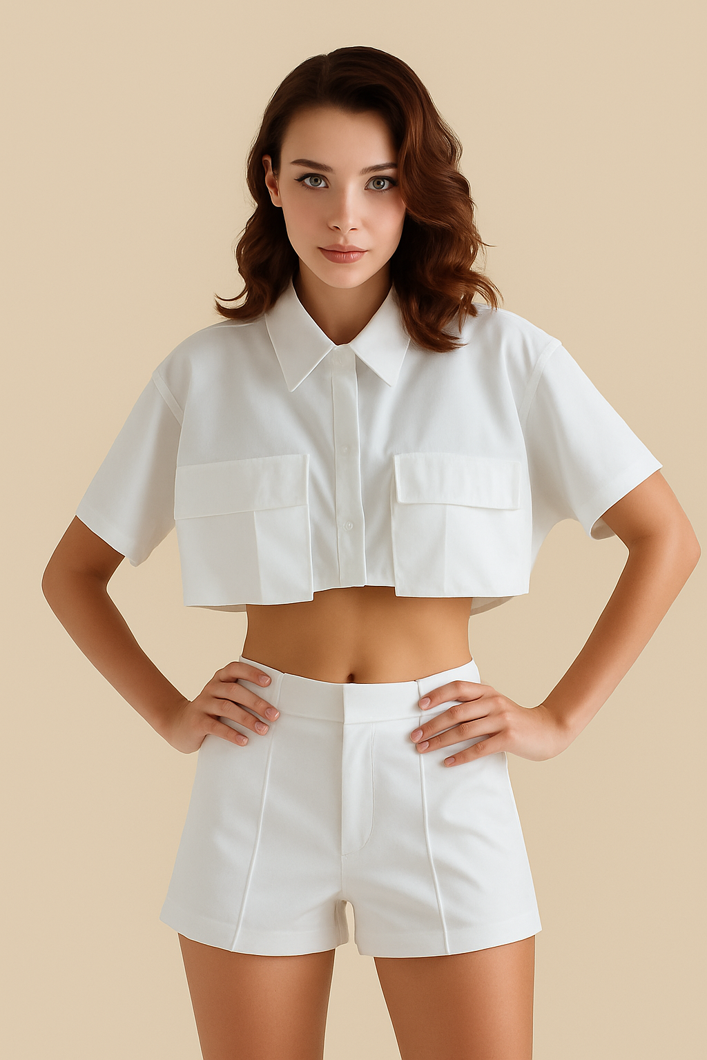 Loose Fit Office Casual Shirt with Pocket