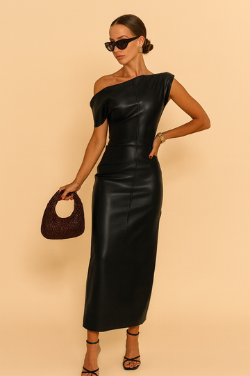 One-Shoulder Slim Fit Party Dress